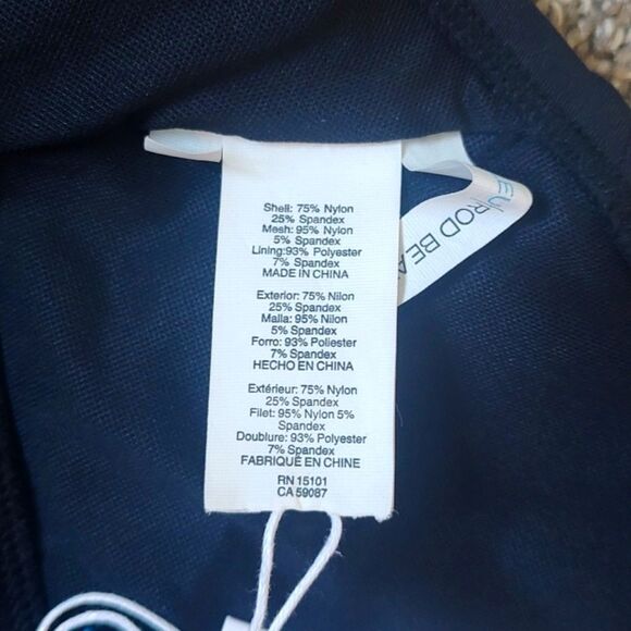 New With Tag Bleu Rod Beattie Size 4 Don't Mesh With Me One-piece Black Swimsuit - Picture 10 of 13